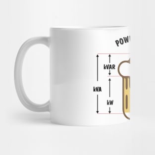 Power Factor Engineer & Beer Funny Gift Ideas Mug